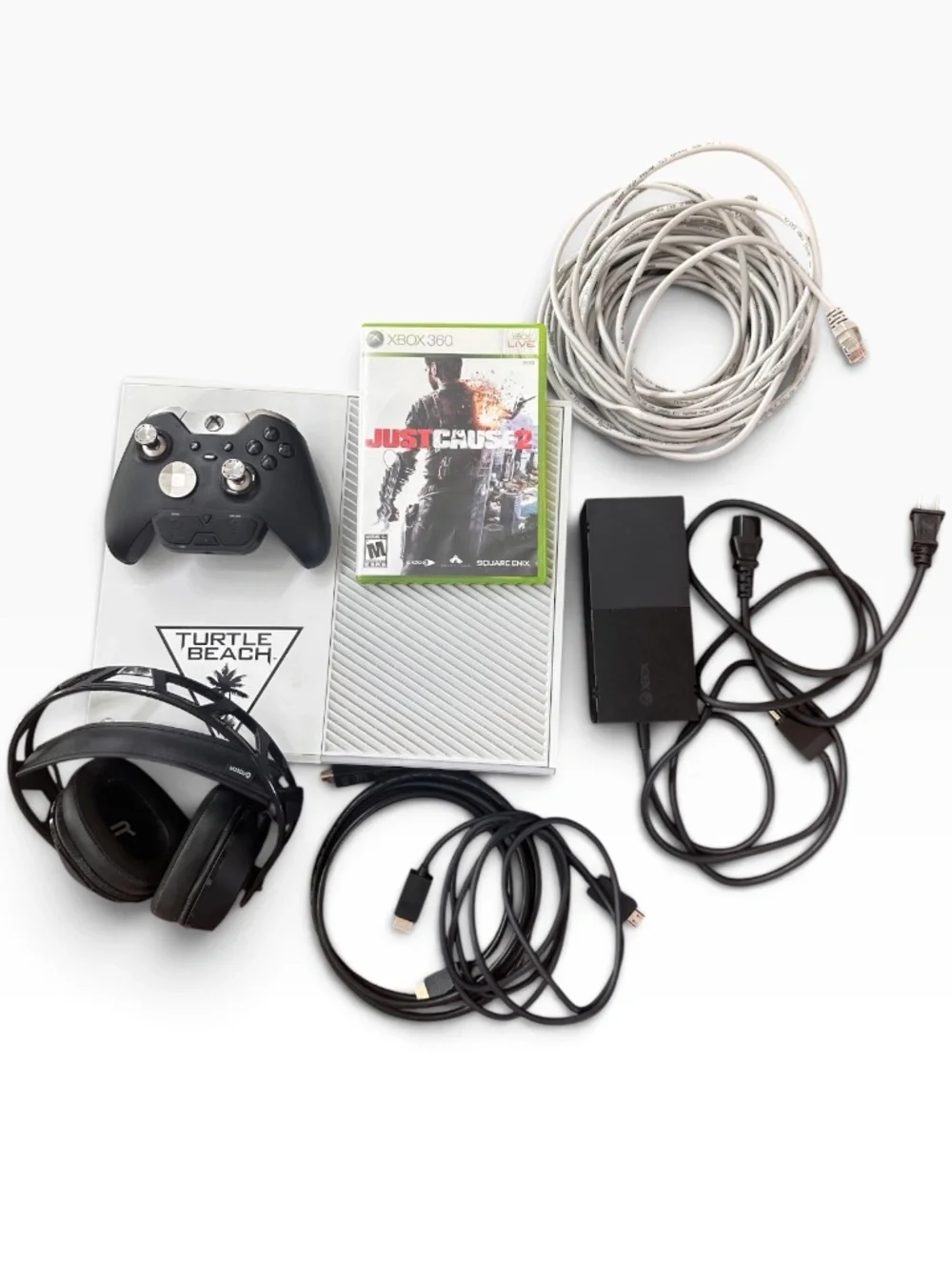 Microsoft Xbox One Console 500GB White Boxed Bundle, Elite Controller, 2 HDMIs &